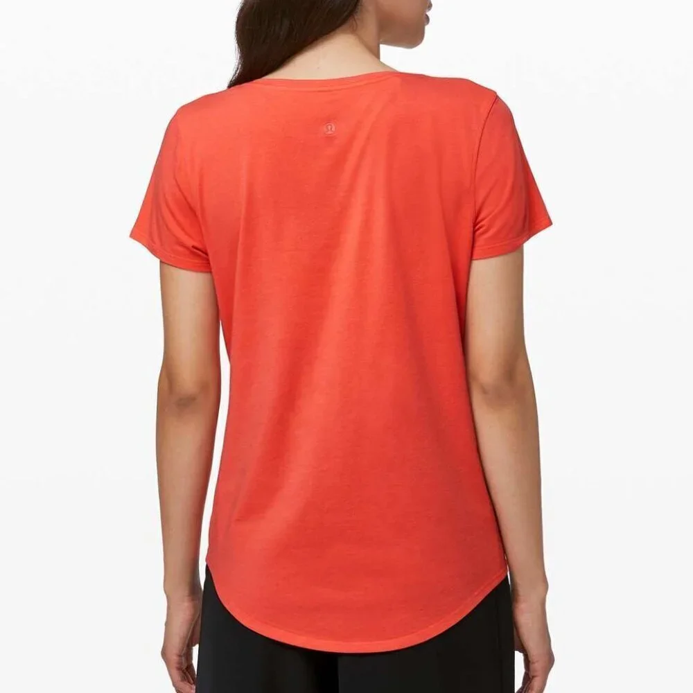 Lululemon Love Tee V - 6 Hot Sunset